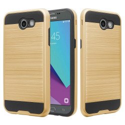 Samsung Galaxy J7 V Perx J7 Sky Pro (2017) Armor Hybrid Case (Champagne Gold)